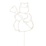 Home hóember ablakdísz, meleg fehér LED, beltéri (KID507BWW)