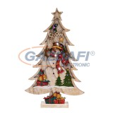 HOME KAD 35 Optikai szálas festett fa, fenyő alakú asztali dekoráció