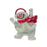 Home (KID 322) LED-es ablakdísz, hóember, tapadókorongos