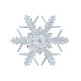 HOME KID 331 LED-es ablakdísz, hópehely, színváltó fényű, 10x10 cm