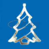 HOME KID 412 LED-es ablakdísz, karácsonyfa, melegfehér fényű