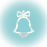 HOME KID 415 LED-es ablakdísz, harang, melegfehér fényű