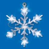 HOME KID 701 LED-es ablakdísz, hókristály, hidegfehér fényű