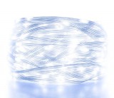 Home KKL512DWH DOT LED-es fényfüzér, 500db hidegfehér LED, 35m hosszú, 8+4 funkció, átlátszó vezeték, adapteres tápellátás, beltéri kivitel