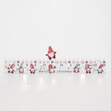 Home KLW25 LED-es adventi naptár, 7db LED világítás, fa alapanyag, elemes tápellátás, beltéri kivitel