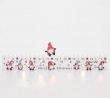 Home KLW25 LED-es adventi naptár, 7db LED világítás, fa alapanyag, elemes tápellátás, beltéri kivitel