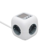 home kocka elosztó 3 aljzat, 1,5m vezetékkel