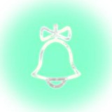 Home LED-es ablakdísz, harang (KID 415)