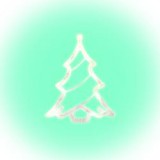 Home LED-es ablakdísz, karácsonyfa (KID 412)