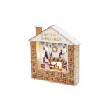 Home LED-es adventi naptár fából (KLW24)