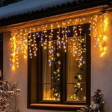 Home LED-es sziporkázó fényfüggöny, 300 db melegfehér (KKF300D5M)