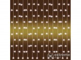 Home LED fényfüggöny, kültéri, füzér, 210 db, melegfehér