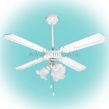 HOME Mennyezeti ventilátor, fehér, 3xE27 lámpa, 105 cm, 50 W CF-1050-L