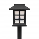 Home MX716 napelemes kerti lámpa, 12db-os display, műanyag, 1 db hidegfehér LED, kültéri, beltéri