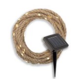 Home napelemes fényfüzér kötélen, 52 db melegfehér LED, 5 m (MXROPE)