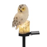 home napelemes kerti lámpa bagoly leszúrható mx671b