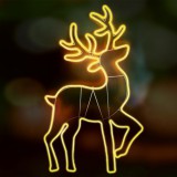 Home NEON 4 LED-es neon light figura, szarvas
