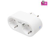 Home NVS 32 PRO SMART elosztó, SMART LIFE alkalmazással távolról vezérelhető, 2 db földelt aljzat gyermekvédelemmel, Wi-Fi 2,4 G