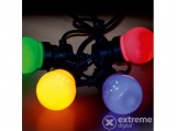 HOME Sorolható party fényfüzér, LED-es, kültéri, 10 színes gömb, 5 m (LPL 10M)