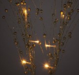 Home Styling 10 LED-es elemes világító arany színű sakura fűzfa ágak, 75 cm