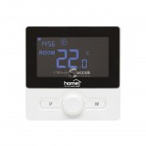 Home THE25B digitális vezetékes szobatermosztát, falra szerelhető, programozható, ablaknyitás-érzékelés, fagyvédelmi funkció, fekete