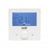 Home THE25W digitális vezetékes szobatermosztát, falra szerelhető, programozható, ablaknyitás-érzékelés, fagyvédelmi funkció, fehér