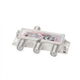 Home TSX 1911 F elosztó, HQ professzionális minőség, 75 Ohm, IP44, cink-ötvözet konstrukció, 5-2400 MHz, 3 utas, 1 bemenet, 3 ki