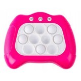 HomeandMode Játék Elemes Stresszoldó Pop IT Szenzoros Játék, Kinyomó Pad, rózsaszín