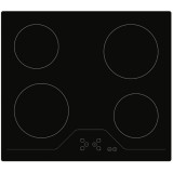 HOMEFORT HFBK64T0B Beépíthető Kerámia főzőlap Keret nélküli,6000 W,Érintőszenzoros,Gyerekzár,