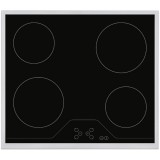 HOMEFORT HFBK64T2B Beépíthető Kerámia főzőlap Fém keretes,6000 W,Érintőszenzoros,Gyerekzár,