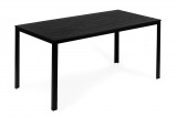 Homelux 6 személyes kerti asztal 156x78 cm polywood fekete