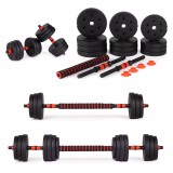 Homelux Állítható súlyzók 2x10 kg-os súlyzószett 20 kg-os rúd