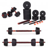 Homelux Állítható súlyzók 2x15 kg-os súlyzószett 30 kg-os rúd