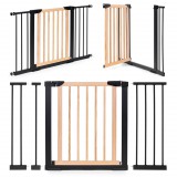 Homelux Biztonsági korlát 74-130 cm lépcsőkhöz és ajtókhoz fémből és fából