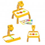 Homelux Dinoszaurusz rajztábla projektor 12 filctoll 24 minta