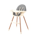 Homelux Etetőszék 2 az 1-ben szürke