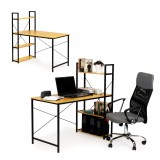 Homelux Fa íróasztal galériapolcokkal