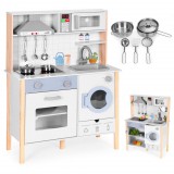 Homelux Fa játékkonyha hangokkal LED-del sütővel mosógéppel és kiegészítőkkel