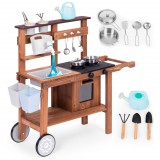 Homelux Fa kültéri gyerekkonyha kiegészítőkkel