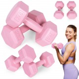 Homelux Hex súlyzó szett 2x2 kg rózsaszín