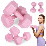 Homelux Hex súlyzó szett 2x3 kg rózsaszín