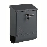 Homelux Homepost kültéri postaláda újságtartóval névtáblával zárható szürke
