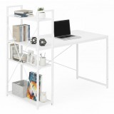 Homelux Íróasztal 120x60 cm 3 Polccal Fehér