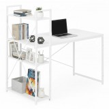 Homelux Íróasztal 120x60 cm 3 Polccal Fehér