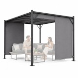 Homelux Kerti pergola 3x4 m acél váz szürke tetővel