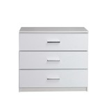 Homelux Komód 3 fiókos LT2601 fehér-magasfényű fehér