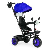 Homelux Tricikli háromkerekű forgatható üléssel napellenzővel 3in1 kék