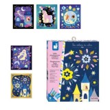 Homok és glitter képkészítő szett világít a sötétben