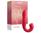 Honey Play Box Joi Thrust 2 - okos lökő, nyaló vibrátor (piros)