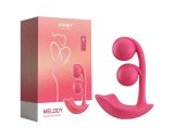 Honey Play Box Melody - okos, gyöngyös 2in1 vibrátor (piros)